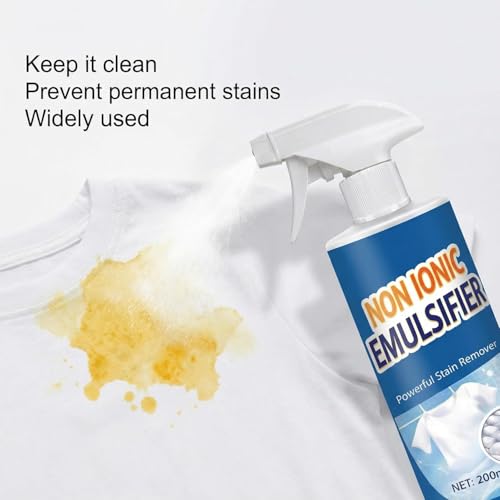 Image of Non Ionic Emulsifier Clothing Cleaner Spray, Sowhatahow All Powerful Stain Remover Clothes Dry Spray, Non-ionic Laundry Stain Removal Emulsifier for Clothes, Shoes, Kitchen, Cars, Pack of 2