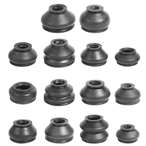 VARGTR Tie Rod Boot,Tie Rod End Boots,Car Accessories Turn To Rod Arm Ball Joint Head Dust Protection Rubber Cover Track Rod End Set,Car Suspension Steering Parts Accessories,Fit for Most Vehicles