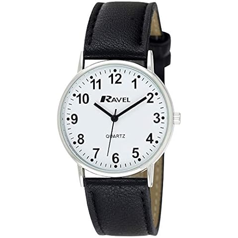 Ravel Classic Everyday Watch with Black Strap Cover