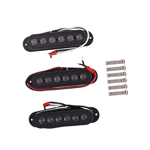 Totority Electric Guitar Pickup Set: 7mm Large Circle Warm Tone Neck and Bridge Pickup Construction Noise-