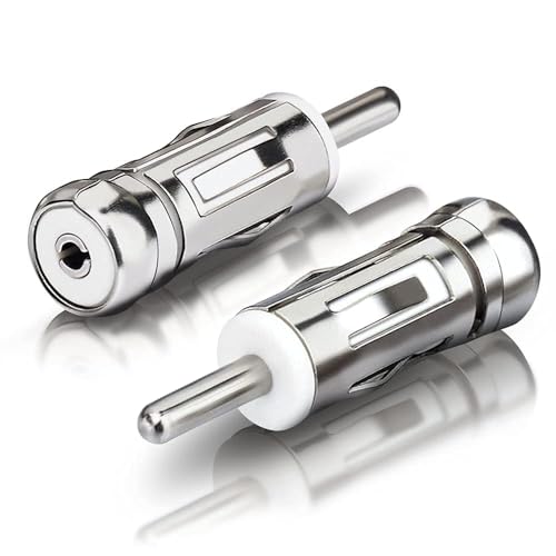 Bingfu Adaptateur Antenne Autoradio Voiture Connecteur de Prise DIN à ISO Embout Antenne Auto Compatible avec Auto Unité Principale Récepteur Stéréo...