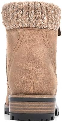 WHITE MOUNTAIN Shoes Daisy Women's Lace-up Water Resistant Bootie, Cognac/Waxy/Fabric, 11 M | Image 4