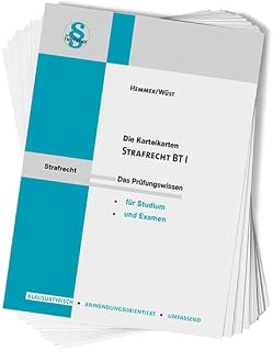 Die Karteikarten Strafrecht BT I: Das Prüfungswissen für Studium und Examen