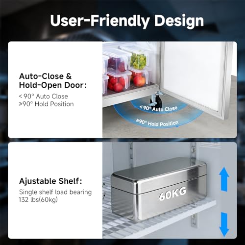 Image of BODEGACOOLER 48 inch W Sandwich Prep Table Refrigerator, 14.27 Cu. Ft Refrigerated Salad Bar Station, 2 Door Commercial Salad Pizza Refrigerator with 12*1 /6 Pans for Restaurant,Buffet,Bakery,Shop