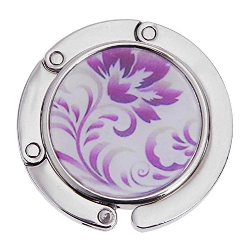 aifengxiandonglingbaihuo 1 pièces Sac à Main Pliable Support de Crochet Support de Tissu Sac à Main Pliable Sac à Main Multiple Sac de Bureau Cintre de Bureau Cintre Portable, F Cover