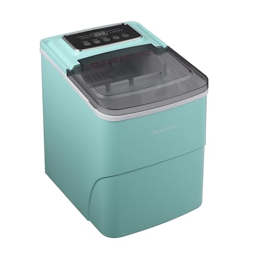 Panana Smart Countertop Ice Makers,Automatic Clean,Portable Ice Maker 9 Cubes Ready in 7-10min,26lbs/24H,for Home Kitchen Party Camping,Black