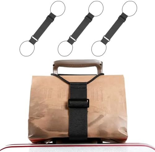 3 Piezas Correas Elásticas Para Equipaje, Ajustables y Cinta Male...