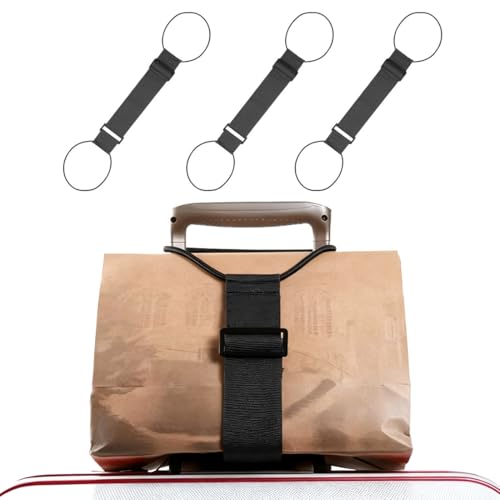 YAZWUR 3 Piezas Correas Elásticas Para Equipaje, Ajustables y Cinta Maletas De Viaje, Accesorios Portátiles Maletas, Correa Maleta y Cuerdas Para Sujetar Bolsas