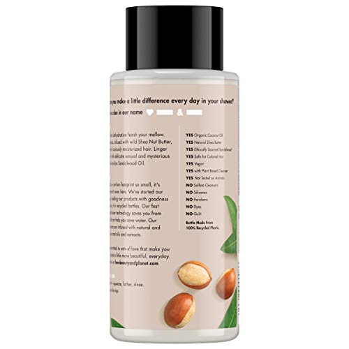 Love Beauty And Planet Purposeful Hydration Shea Butter & Sandalwood Sulfate Free Moisturizing Shampoo For Dry Hair, 13.5 Oz #TOP4