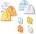 Gerber Baby 9 Piece Cap and Mitten Bundle, Elephant, New Born