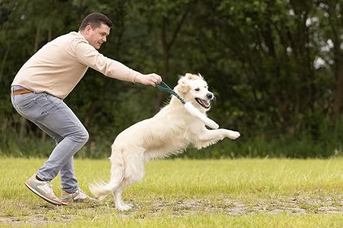 Flamingo Hundespielzeug – Furtra Chaser Bungee Kaninchenfell S – elastischer Griff – Länge 55 cm – Keine Farbauswahl möglich