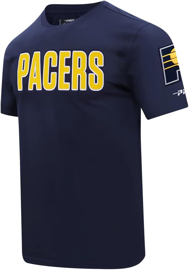 Pro Standard Mens NBA Indiana Pacers Tyrese Haliburton #0 Classic Player Short Sleeve Tee Midnight Navy S - Image 3