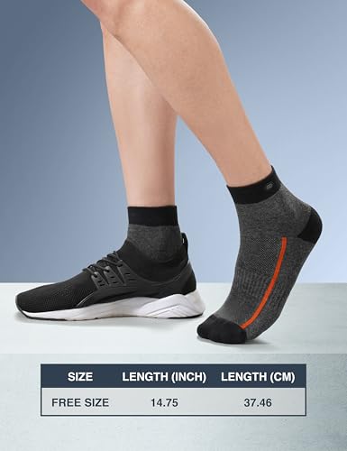 Image of Symbol Premium Men's Cotton Sports Socks Unisex | High Ankle Length | Odour-Free & Anti-bacterial | Cushioned Base | Available in Combo Packs