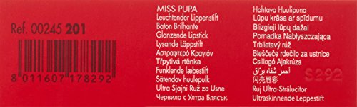 Rouge à lèvres Miss Pupa effet cristal ultra-brillant, idéal pour rehausser votre look quotidien