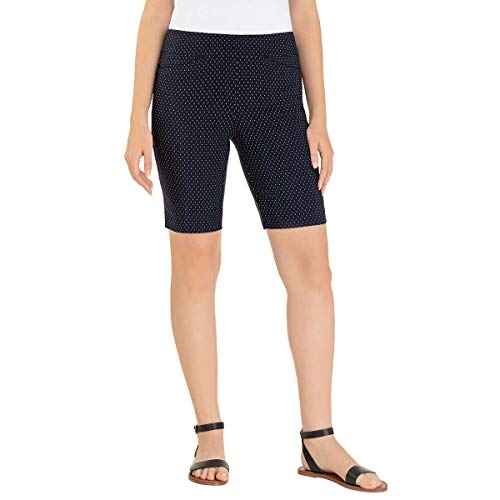 Hilary Radley Ladies' Stretch Bermuda Short - Dark Blue X-Large