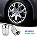 Zpana 20PCS M14 x 1.5 Car Bulge Acorn Lug Nuts, Steel Close End Vehicle Wheel Bulge Acorn Lug Nut, Automotive Tire Replacement Accessories, Compatible with Lacrosse (Silver)