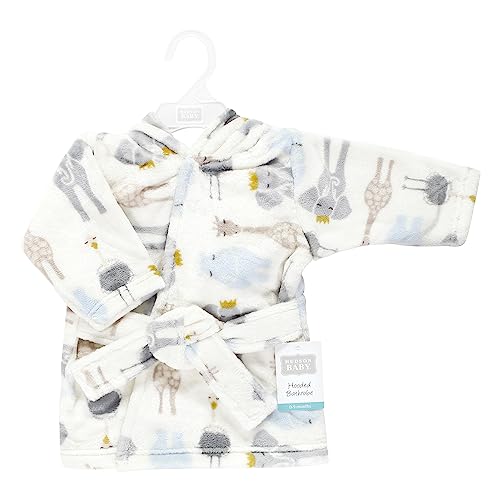 Image of Hudson Baby Unisex Baby Plush Animal Face Bathrobe