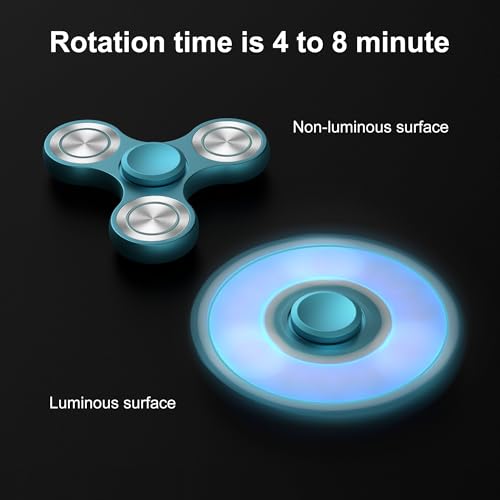 Image of Fidget Spinners Toy, Metal Stainless Steel Bearing High Speed 4-8 Min Spins, EDC ADHD Stress Anxiety Relieves Fidgets Finger Toys, Spinner Toys for Adults and Kids