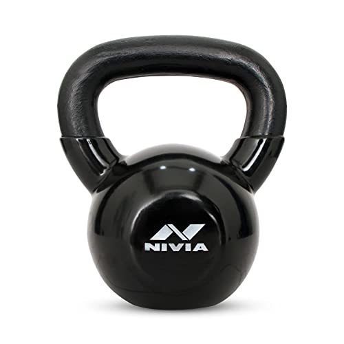 Image of Nivia Vinyl Kettlebell (Black, 10 Kg)