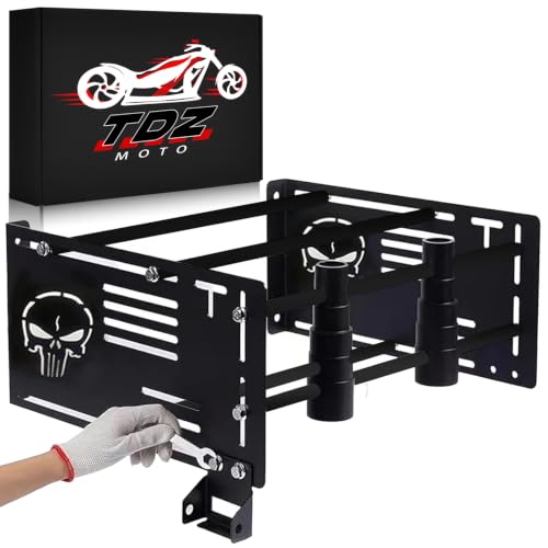 Image of TDZ Detach Depot Wall /Storage Rack for Harley Detachable Products Including Tour-Pak mounting Racks, Sissy Bars, Luggage Racks, Rider Backrests and Detachable-Style Windshields