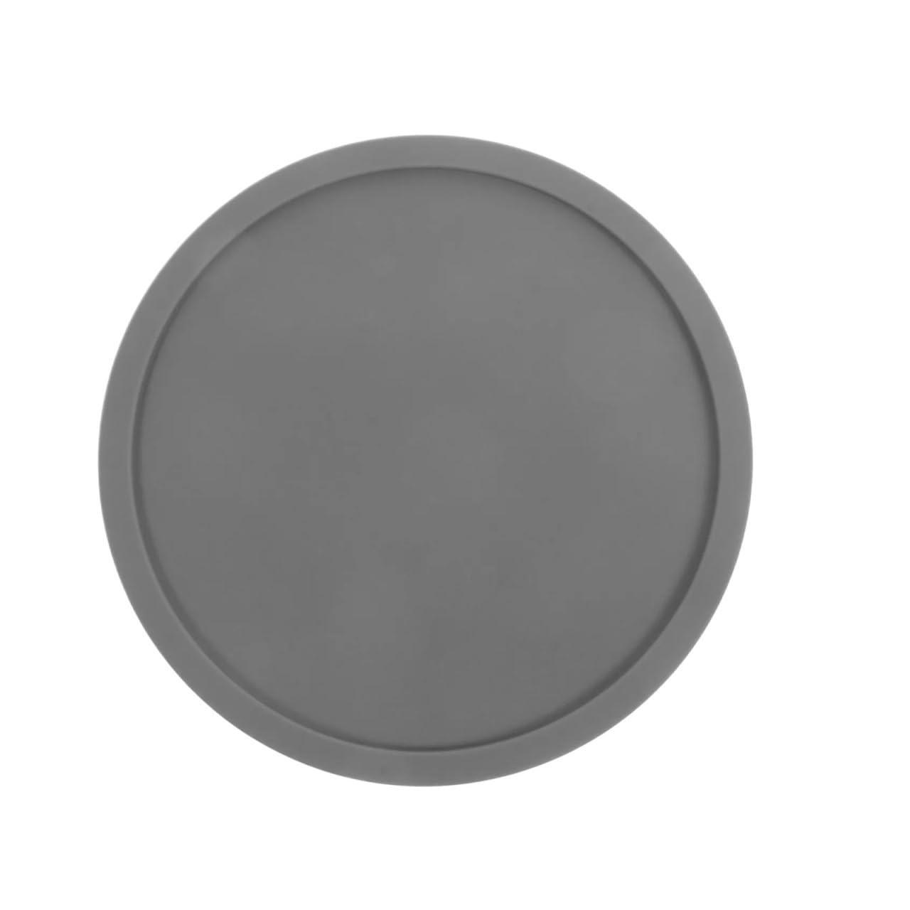 Insulated Coasters 10pcs 10cm Silicone Cup Coasters Set Thick Coaster for Hot Cold Drinks Table Decor Kitchen Office Hospitality Use for Home Decor Dining Table(Dark Grey)