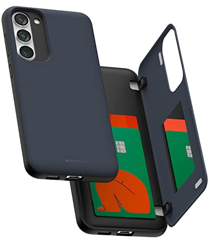 Étui portefeuille Galaxy S23 Plus GOOSPERY double couche bleu marine