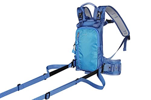 Skiguard Kids Ski Harness Trainer: Adjustable Blue Safety Harness for Children Ages 2-8 Helps Toddlers Learn to Ski with Support Includes Backpack and Leash Pouch