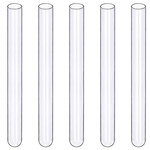 Tubes à essai en verre FunChem 15x150 mm à fond rond pour laboratoire | Lot de 20