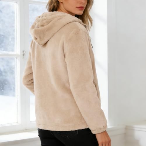Women Jackets Zip Up Coats Clothes Hooded Clothing with Pockets - image 3