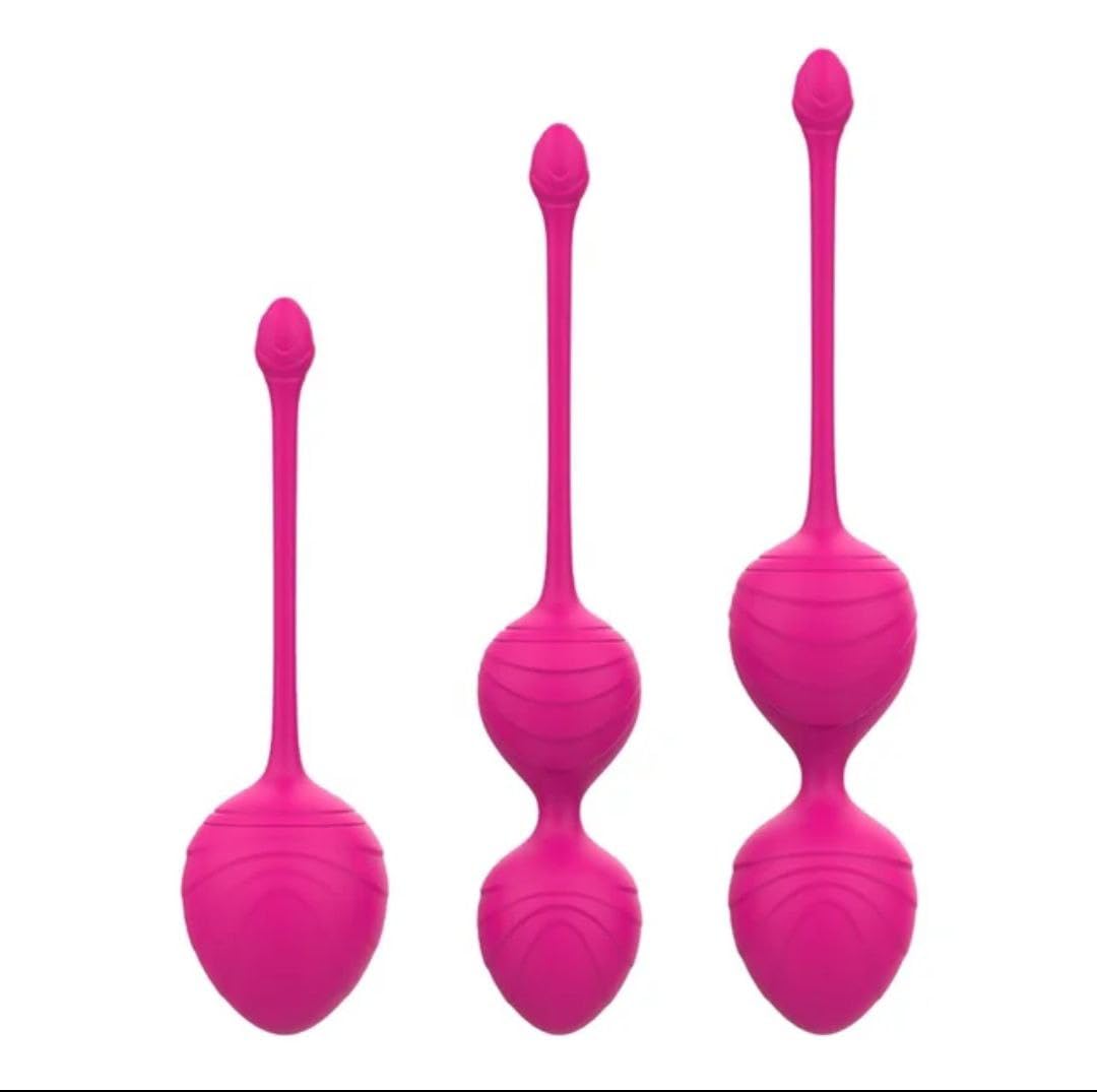 Palline Keger in silicone medico cinese 3 in 1. Palle pelviche. Esercizio di controllo della vescica e rafforzamento della parete pelvica