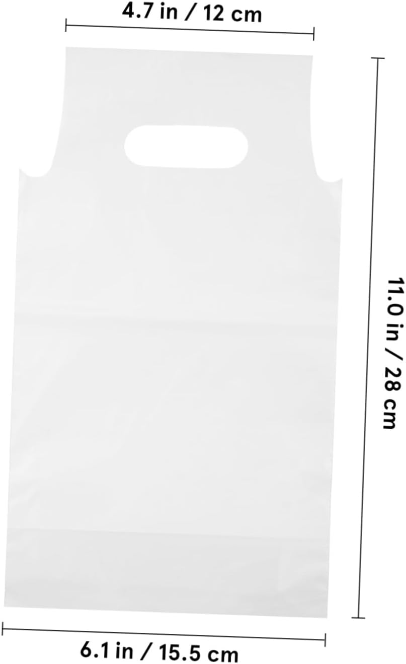 500Pcs Cup with Handle for Takeout Drinks Sturdy and Transparent Packing Bags for Coffee Shops and Catering Convenient Beverage Transport