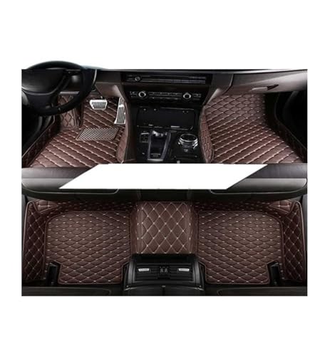 Tapis de voiture pour VW Golf 5 MK5 LHD 2003-2007 en cuir noir