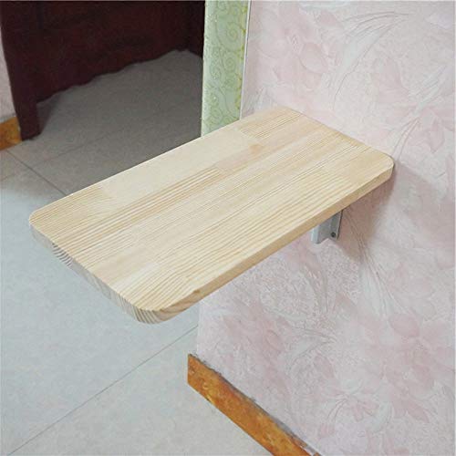 Table de cuisine murale rabattable bois pour petit studio 40cm
