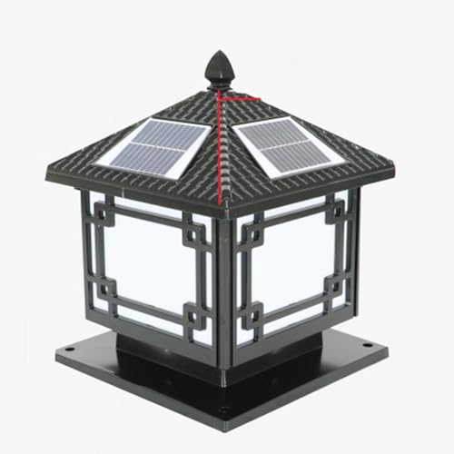 Lampe sur poteau solaire étanche pour résoudre l'humidité