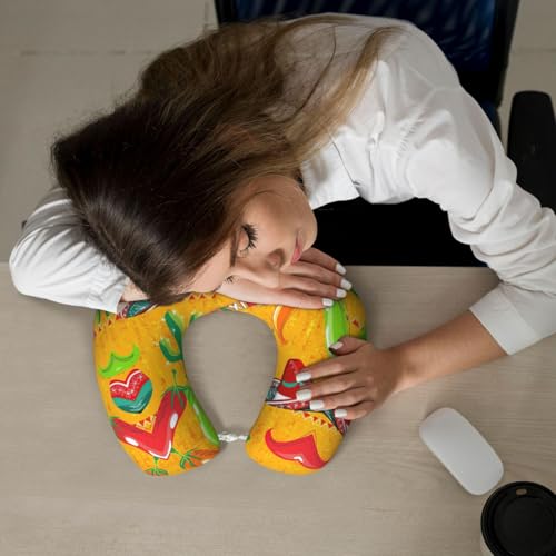 Almohada de cuello de espuma viscoelástica negra miniatura 7