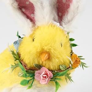 Primitives by kathy bunny ear chick sitter  urban country home decor