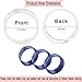 3pcs Interior Audio Air Conditoning Button Cover Decoration Twist Switch Ring Trim Compatible for Wrangler JK JKU Patriot 2011-2018 (Blue)
