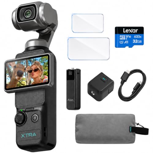 Image of Xtra Muse 4K Action Camera Bundle with 32GB SanDisk Extreme microSD Card, Aries 4000mAh External Battery Charger, Screen Protector & Carrying Case