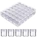 Diamond Painting Storage Container (30 Pcs) Bead Storage Containers with Lid - Embroidery Diamond Storage Box for Jewelry, DIY Art Craft, Rhinestones, Nail Glitter Powder - Comestic Storage Container