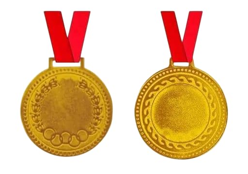 Swastik Enterprises Champion Gold Medal for Kids & Adults – Shiny Gold Finish with Neck Ribbon – Ideal for School & Sports Day (Set of 12)-picture-11