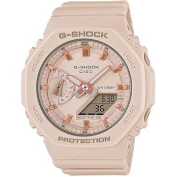 Relógio CASIO G-SHOCK feminino anadigi rosa GMA-S2100-4ADR