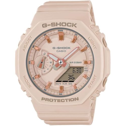 Relógio CASIO G-SHOCK feminino anadigi rosa GMA-S2100-4ADR