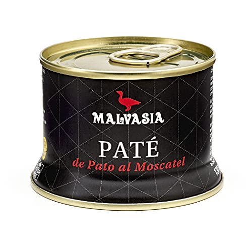 MALVASIA Paté Gourmet de Pato con Sabor Suave al Moscatel, Elaboración Artesanal, Textura Untuosa,...