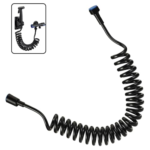5 Meter Teleskopischer Duschschlauch, Brauseschlauch Flexible Schlauch Dusche Shower Hose Schnittstelle Shower Hose Dauerhaft für Wasserhahn Bidet Sprühgerät Handbrause