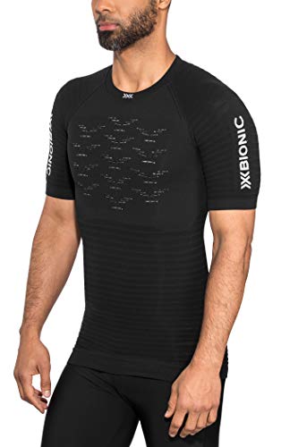 X-Bionic Effektor 4.0 Run Shirt Short Sleeve Men, Mujer, Opal Black/Arctic White, XL