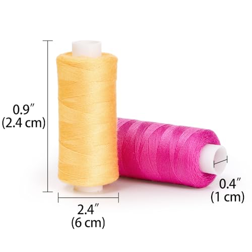 Kit de 60 hilos de coser Tosnail, 400 yardas cada uno miniatura 2