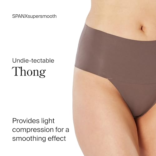 Image of SPANX SPANXsupersmooth Undie-tectable Thong - Comfortable Core Control - Invisible Shapewear - Women No Show Thong Underwear