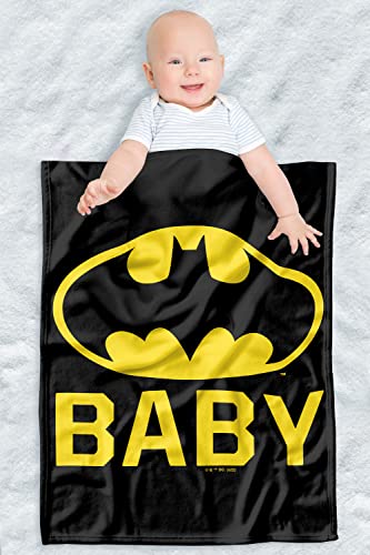 Image of LOGOVISION Batman Lightweight Baby Blanket, 30"X40", Bat Baby Unisex for Infants Girls & Boys