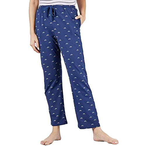 Image of INSENSE by Shoppers Stop Printed Cotton Full Length Womens Night Wear Pyjamas