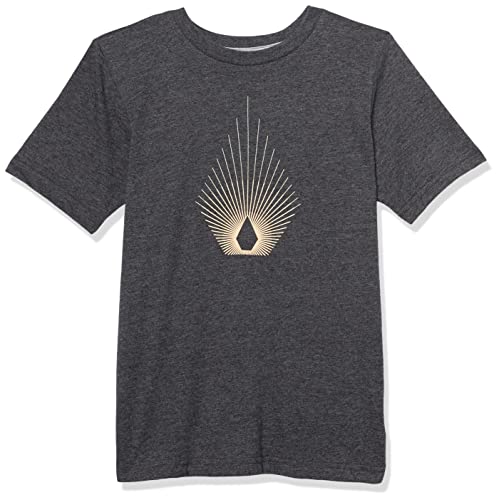 Volcom Blister Short Sleeve Tee (Big Boys & Little Boys Sizes), Dark Black Heather, Large #TOP12
